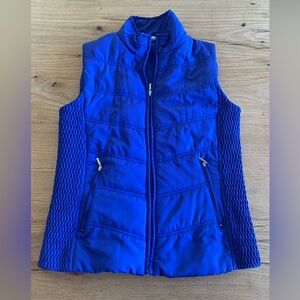 Indigo Quilted Puffer Blue Vest Women’s‎ Medium Preloved